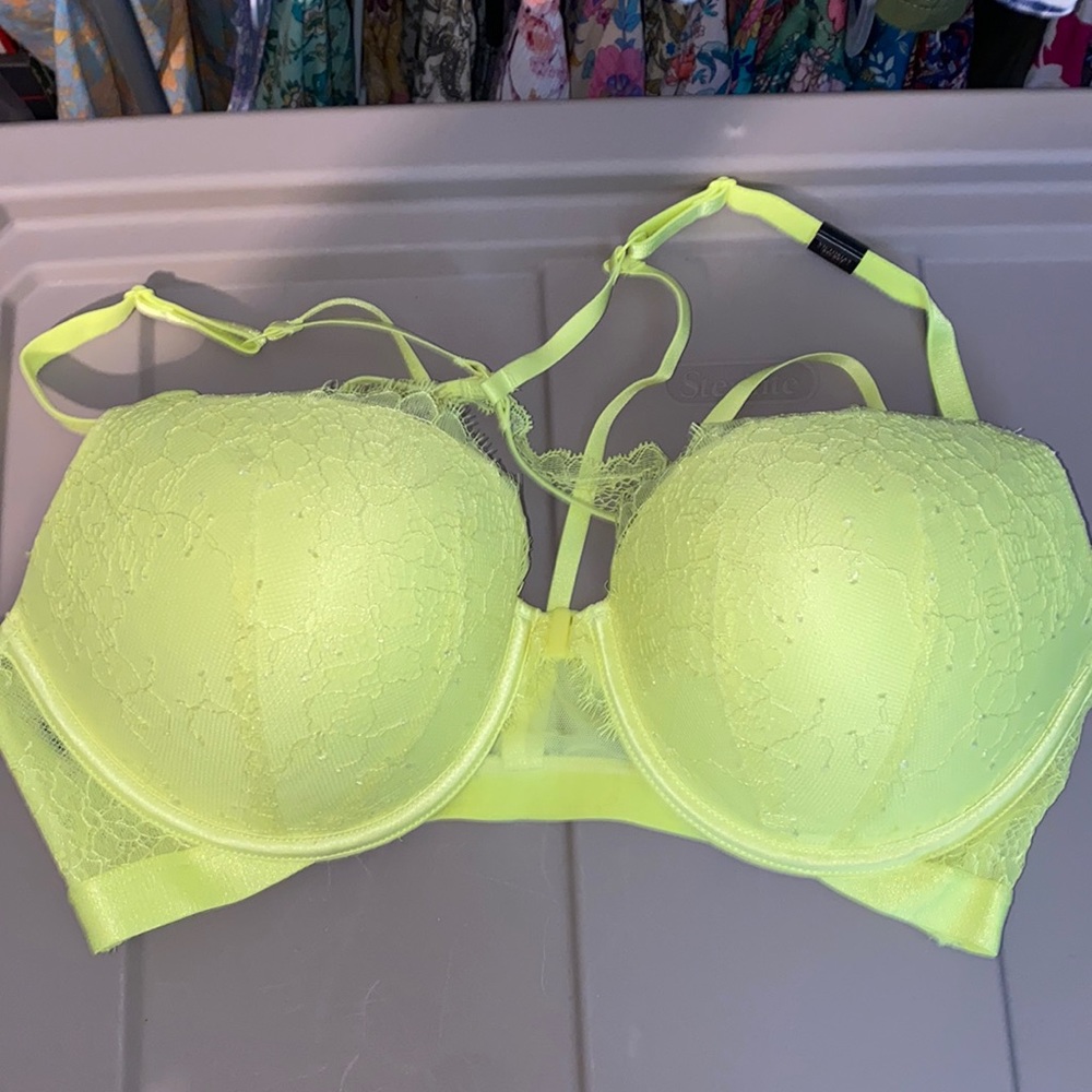 VS Neon sexy strappy push-up 36D NWT